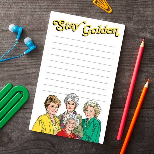 NOTEPAD: STAY GOLDEN