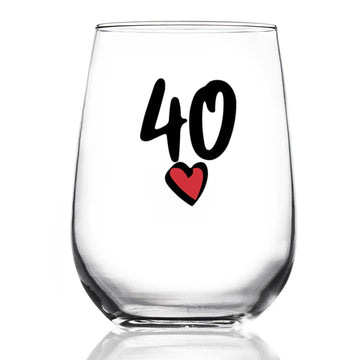 40 HEART WINE GLASS