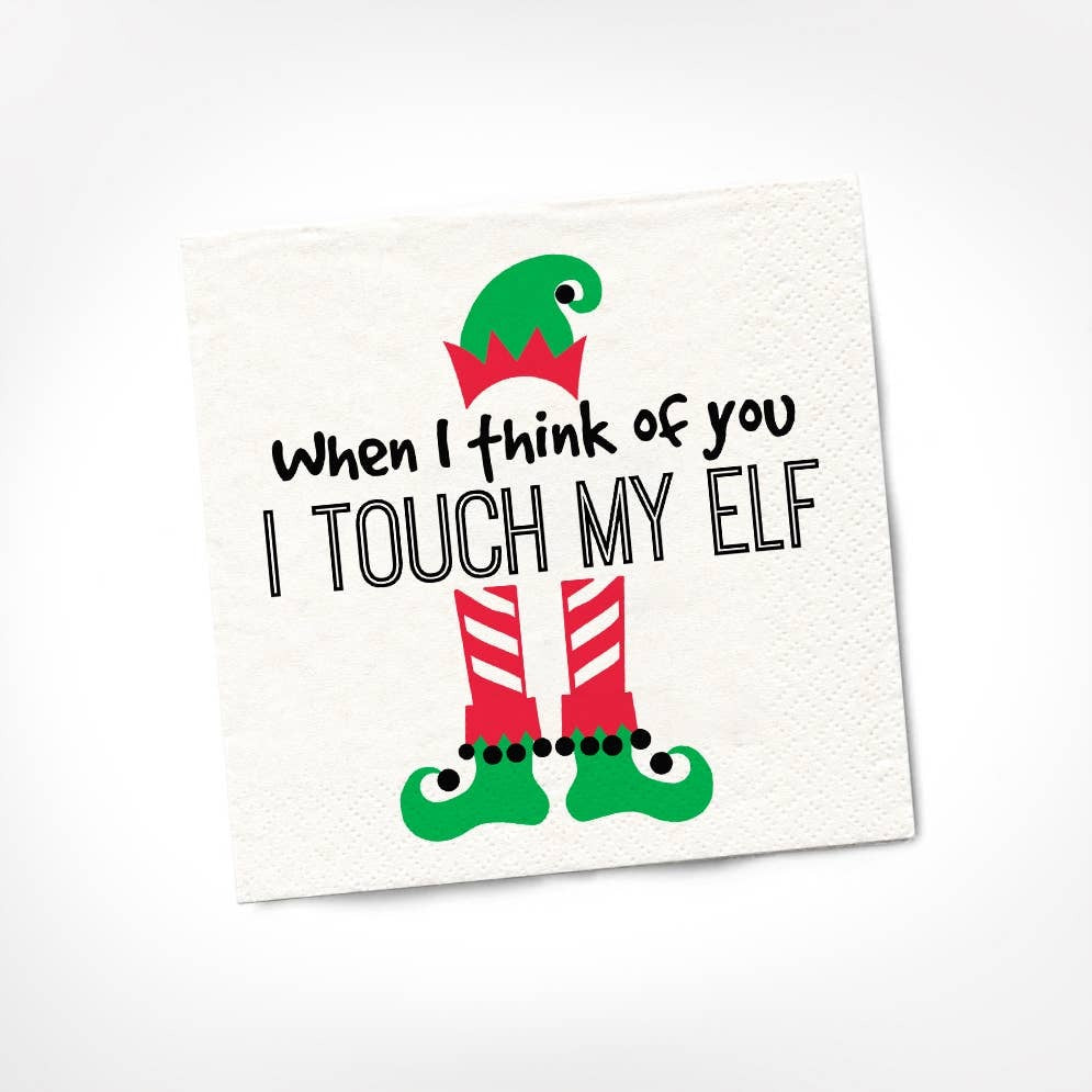 TOUCH MY ELF NAPKIN