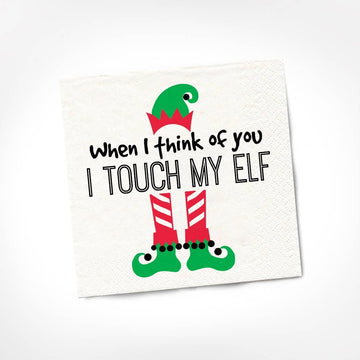 TOUCH MY ELF NAPKIN