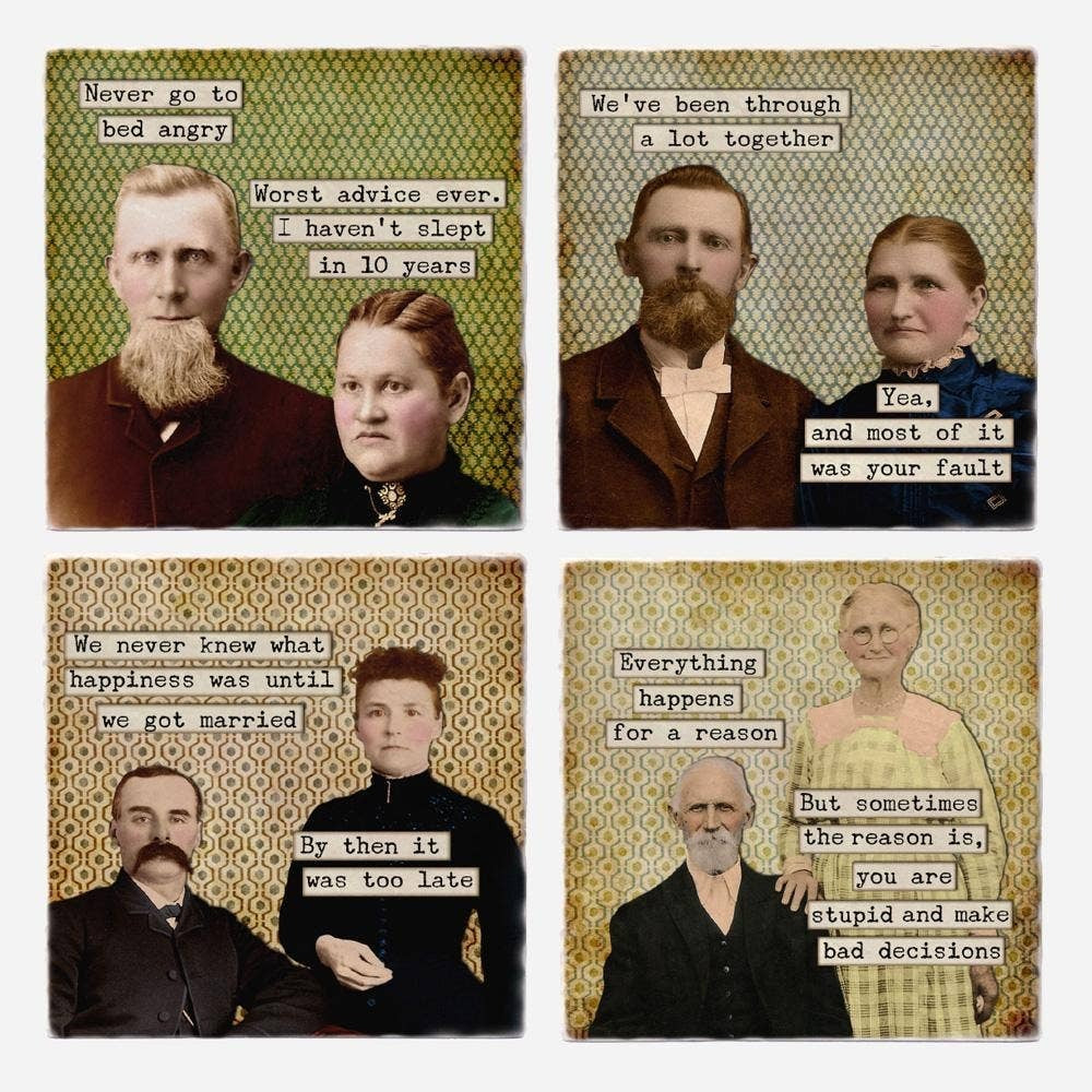 WEDDED BLISS COASTERS