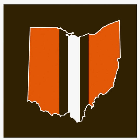 BROWNS STRIPE COASTER