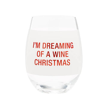 I'M DREAMING WINE GLASS