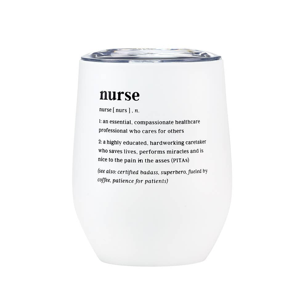 NURSE DEF WINE TUMBLER