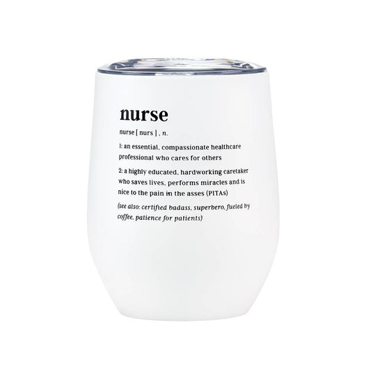 NURSE DEF WINE TUMBLER