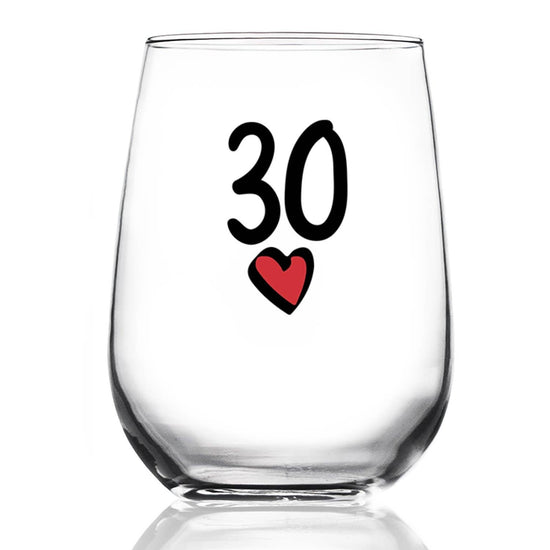 30 HEART WINE GLASS