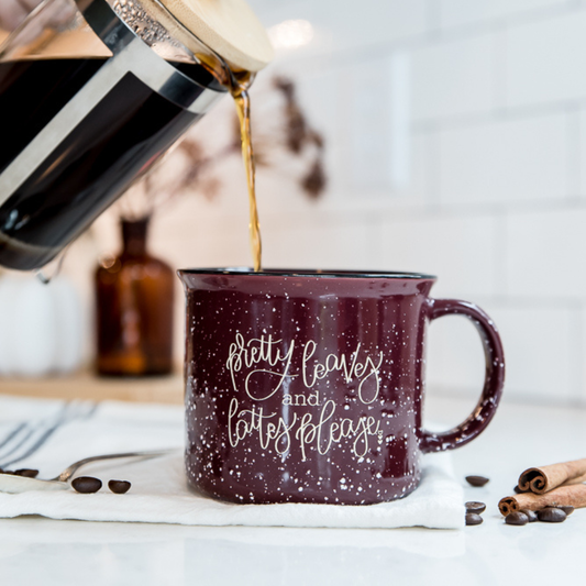 PRETTY LEAVES AUTUMN MUG