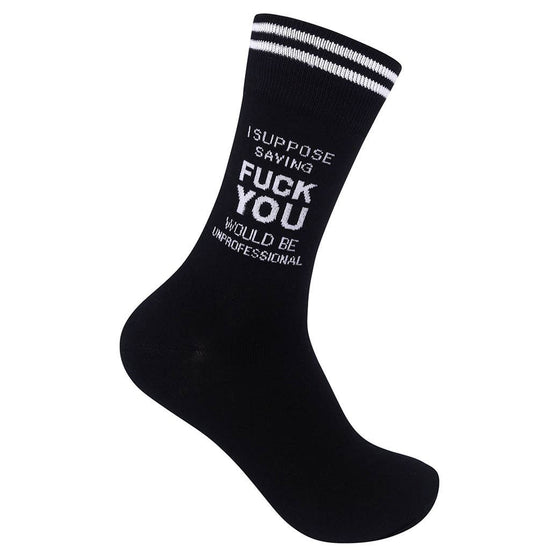 SAYING FUCK YOU  SOCKS
