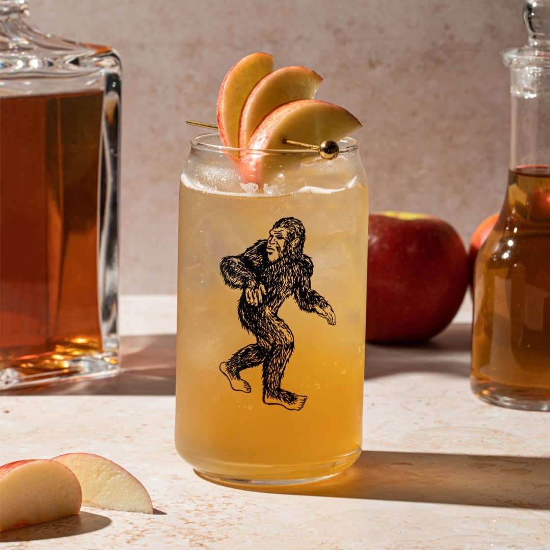 SASQUATCH BEER CAN GLASS