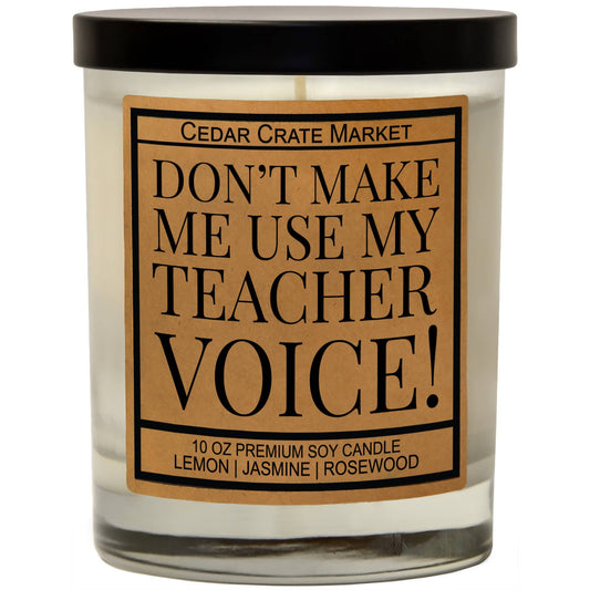 USE MY TEACHER VOICE