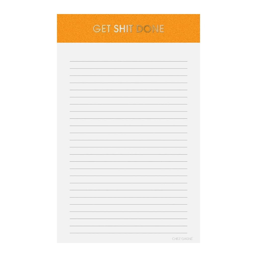 GET SHIT DONE NOTEPAD