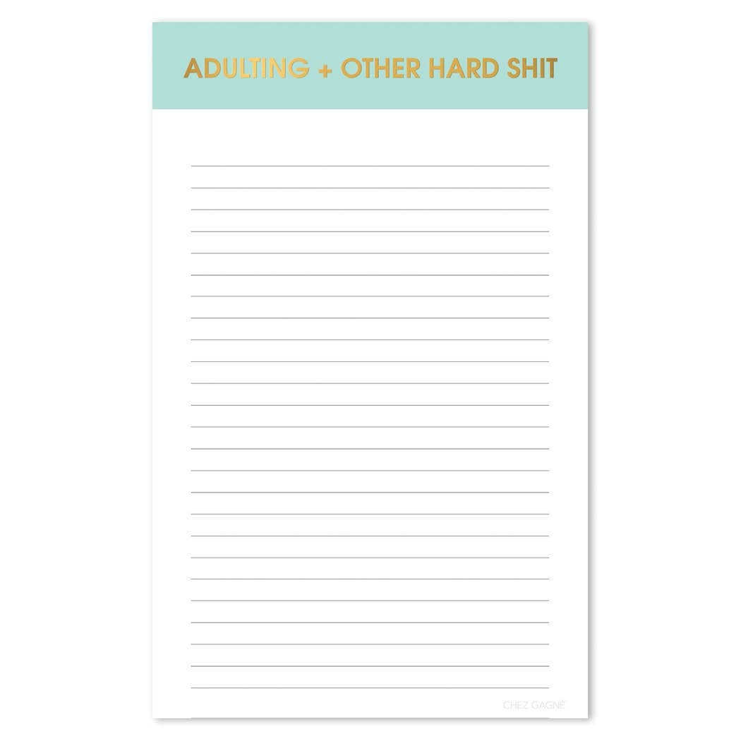 ADULTING + OTHER SHIT NOTEPAD