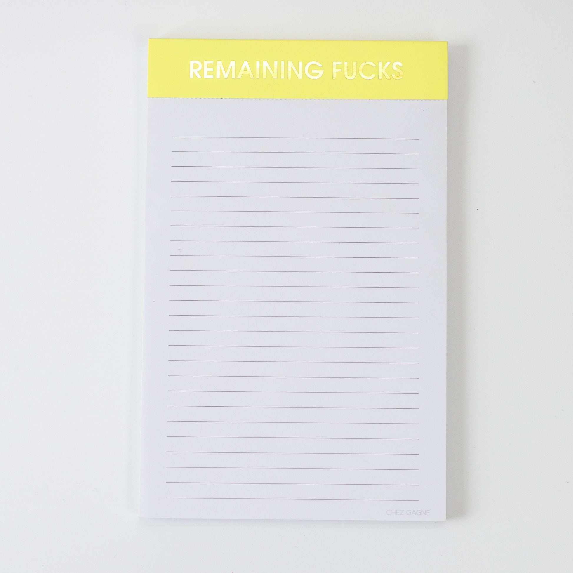 REMAINING FUCKS NOTEPAD