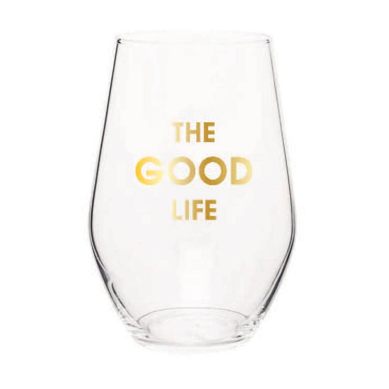 THE GOOD LIFE WINE GLASS