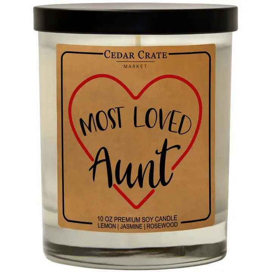 MOST LOVED AUNT CANDLE