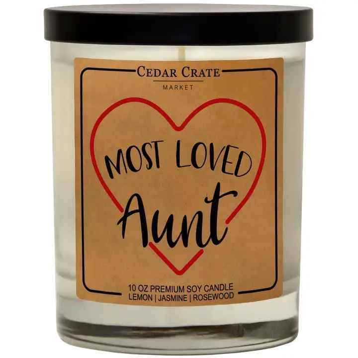 MOST LOVED AUNT CANDLE
