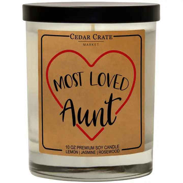 MOST LOVED AUNT CANDLE