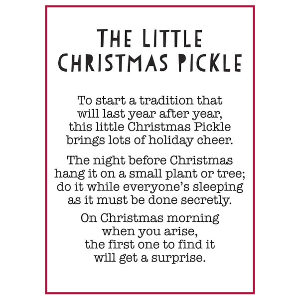 XMAS PICKLE CHARM