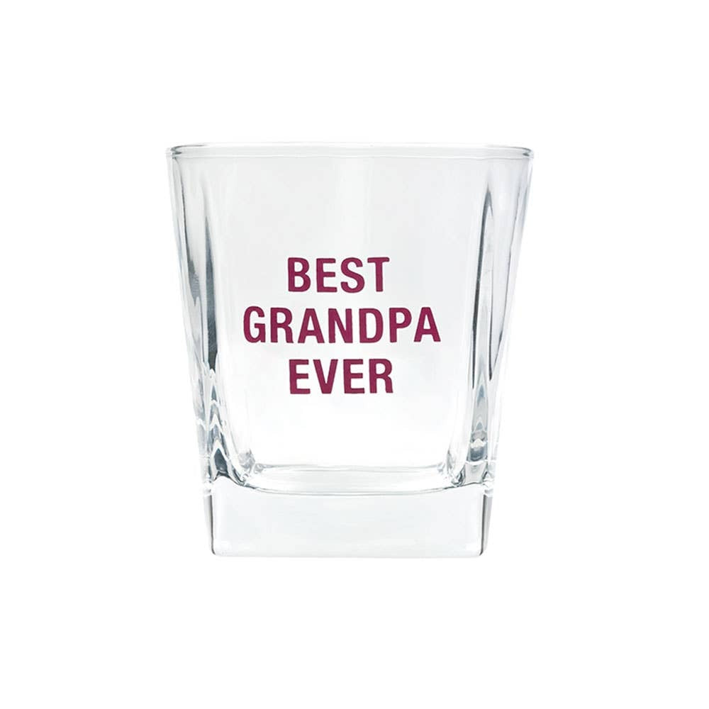 BEST GRANDPA ROCKS GLASS