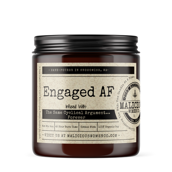 ENGAGED AF CANDLE