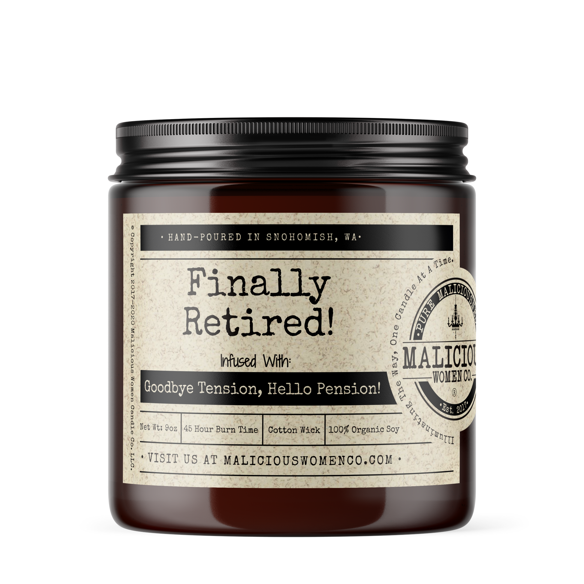 FINALLY RETIRED CANDLE