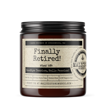 FINALLY RETIRED CANDLE