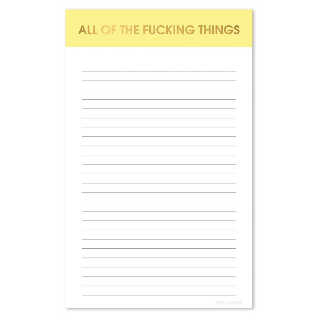 ALL THE FUCKING THINGS NOTEPAD