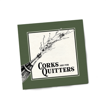 CORKS FOR QUITTERS NAPKINS