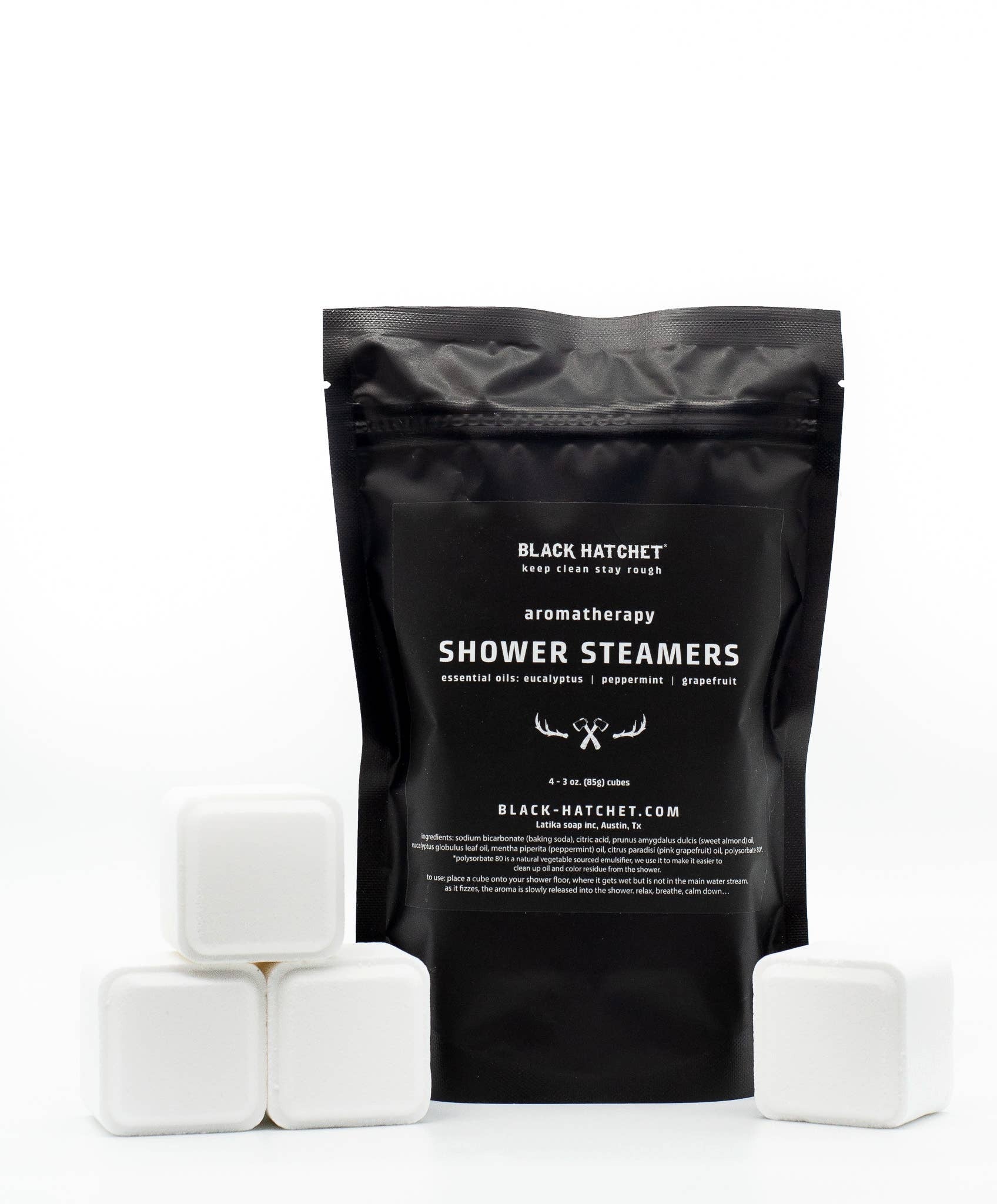 BLACK HATCHET SHOWER STEAMERS