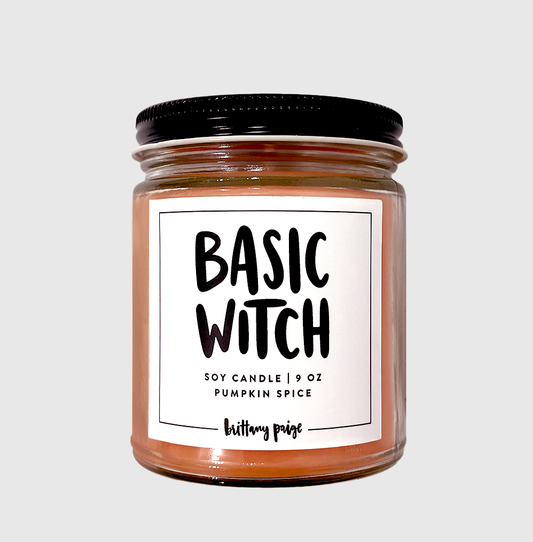 BASIC WITCH PUMPKIN CANDLE