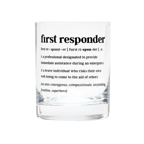 FIRST RESPONDER ROCKS GLASS