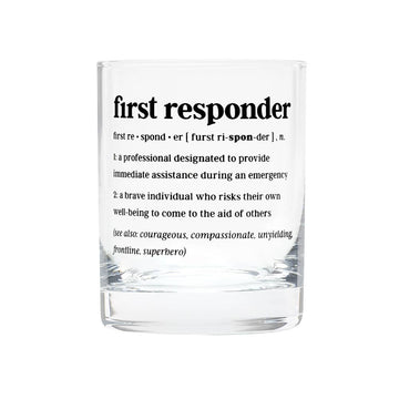 FIRST RESPONDER ROCKS GLASS