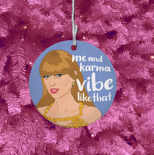 TAYLOR SWIFT KARMA ORNAMENT