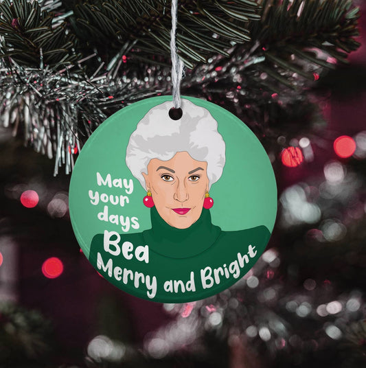 BEA MERRY HOLIDAY ORNAMENT