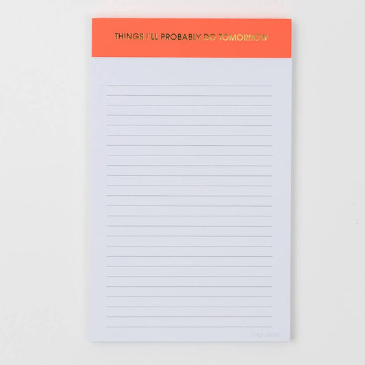 THINGS I'LL DO TOMORROW NOTEPAD