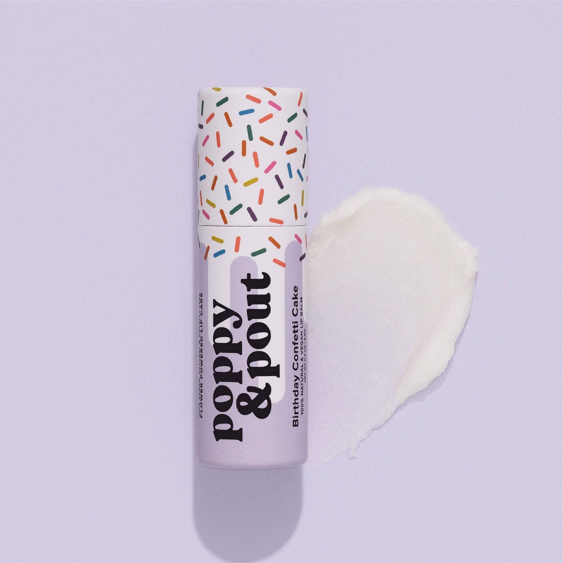 PURPLE CONFETTI LIP BALM