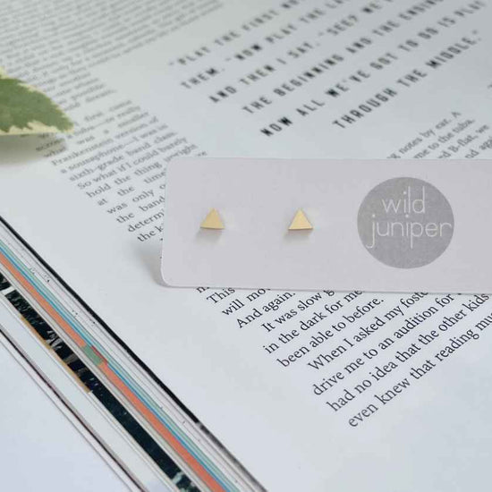 GOLD TINY TRIANGLES