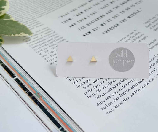 GOLD TINY TRIANGLES