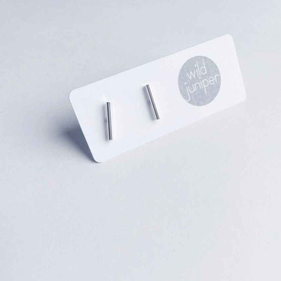 SILVER BAR EARRINGS