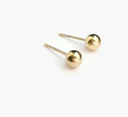 GOLD ROUND EARRINGS