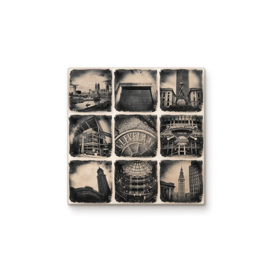 CLEVELAND COLLAGE COASTER