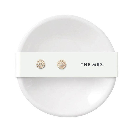 THE MRS RING DISH & EARRINGS