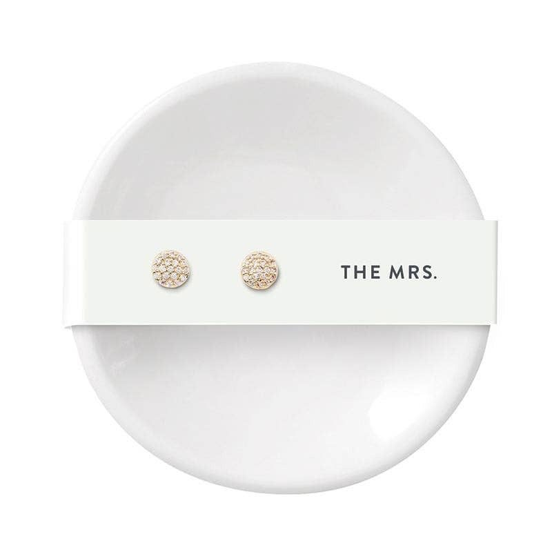 THE MRS RING DISH & EARRINGS