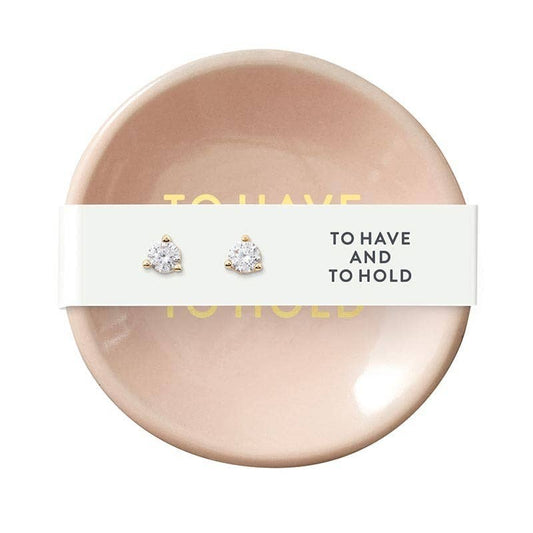 HAVE & HOLD RING DISH & EARRINGS