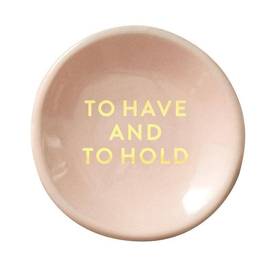 HAVE & HOLD RING DISH & EARRINGS