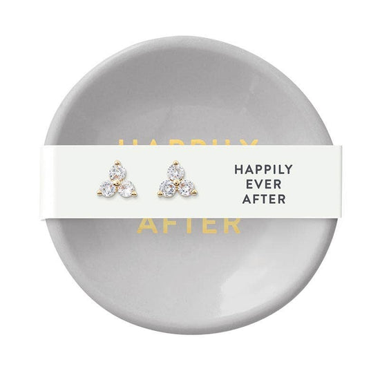 EVER AFTER RING DISH & EARRINGS