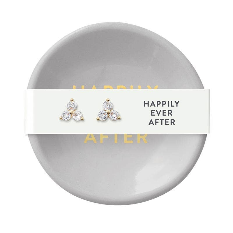 EVER AFTER RING DISH & EARRINGS