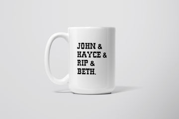 YELLOWSTONE NAMES 15OZ MUG